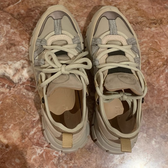 Chloé Blake Beige Sneakers - Picture 4 of 4